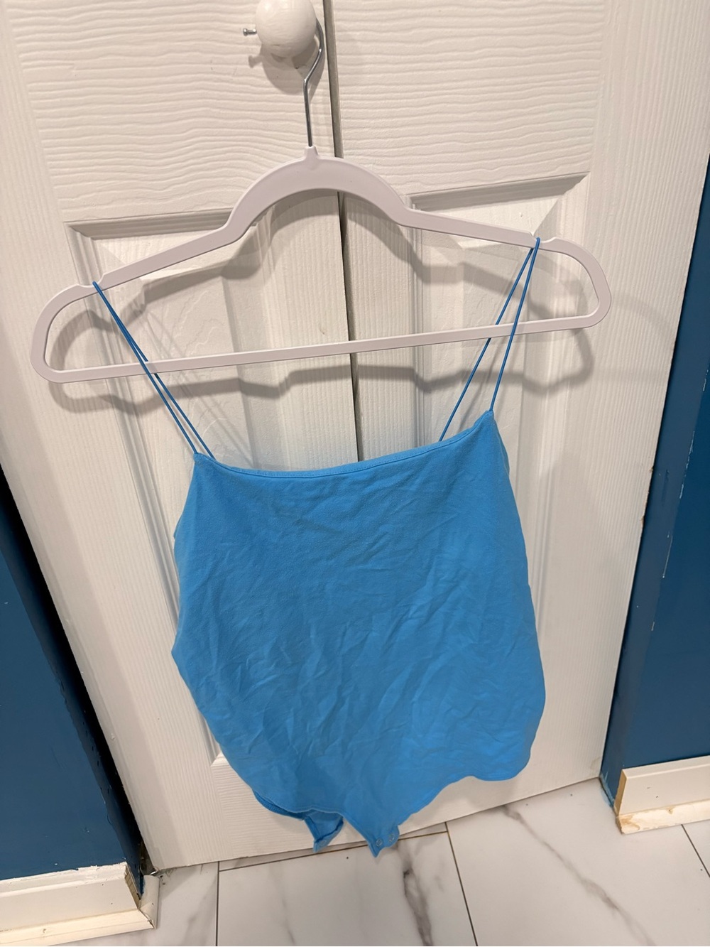 Wild Fable Blue Strappy Bodysuit XL